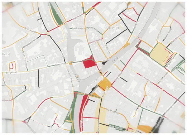The mapalette “Toulouse-Lautrec, lanes only”