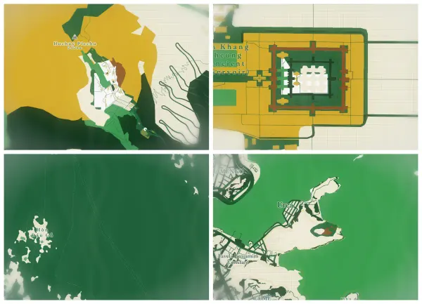 The mapalette “Rousseau’s terraces”