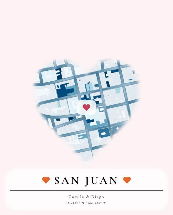 The mapalette “San Juan, old town”