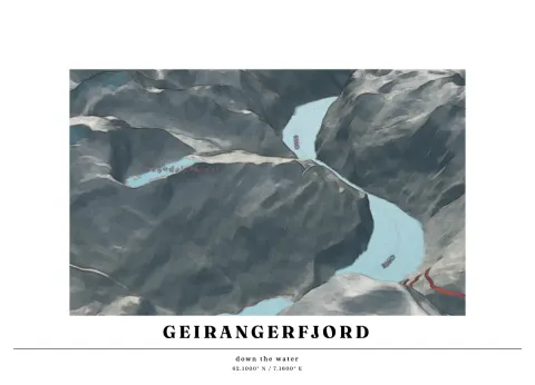 Preview of Geiranger in relief