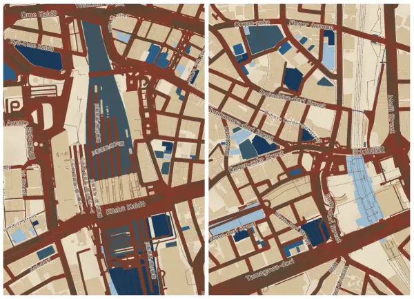 The mapalette “Shinjuku woodblock”