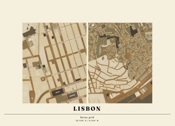 The mapalette “Lisbon, atlas plate”